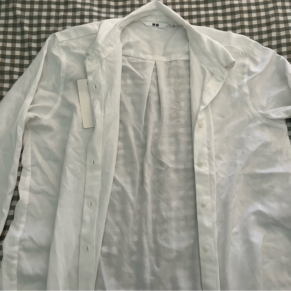 Uniqlo Rayon Long Sleeve Blouse - Picture 12 of 14